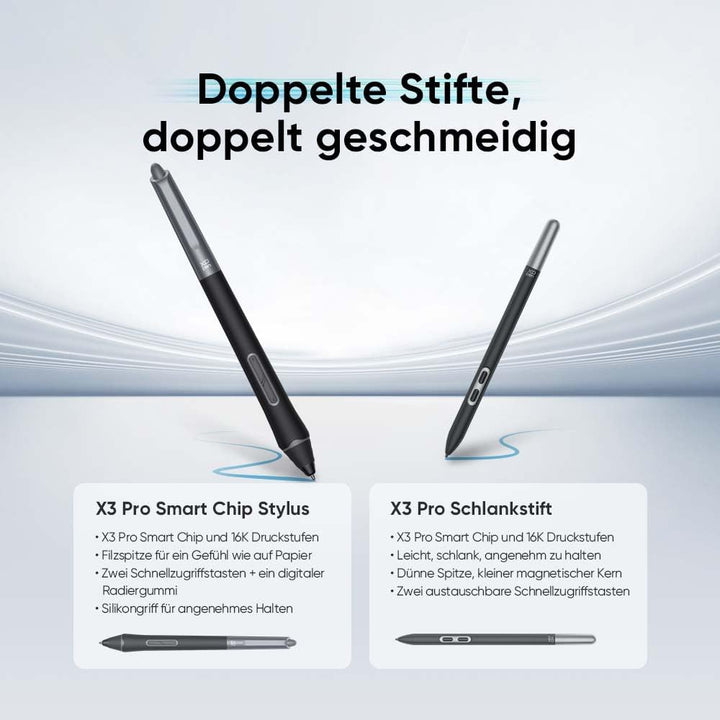 XPPen Artist Ultra 16 OLED 4K Touch-Screen-Grafikdisplay, 100,000: 1 Kontrast, 99% Adobe RGB Farbabd