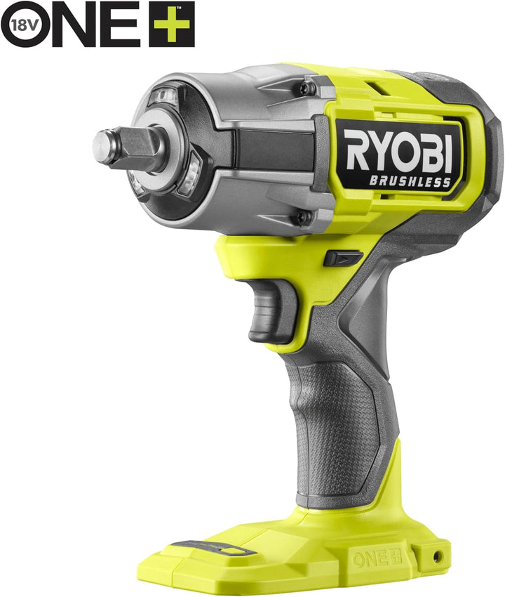 RYOBI 18 V ONE+ Brushless Akku-Schlagschrauber RIW18BL-0, max. Drehmoment 900 Nm, ohne Akku und Lade