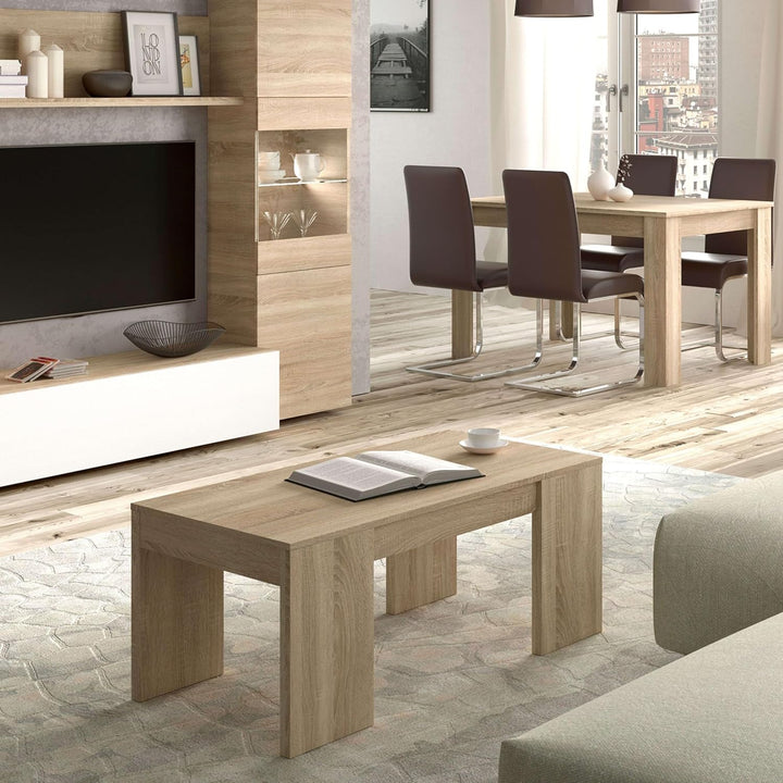 Habitdesign 001637F - Modell Kendra, Esstisch, Kanadische Eiche, Masse: 100 cm (Breite) x 43-54 cm (