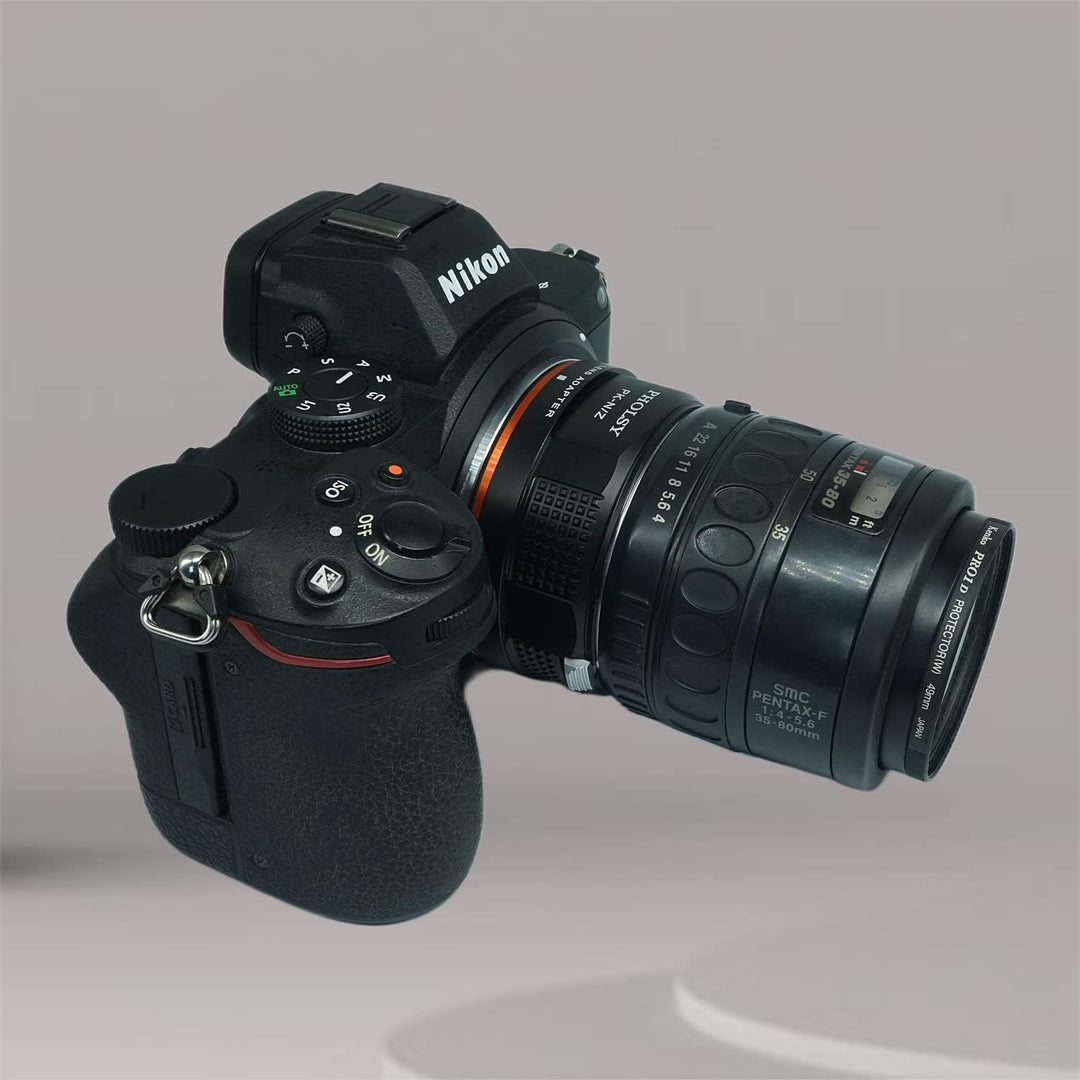 PHOLSY Konverter PK auf Nikon Z Objektivadapter Kompatibel mit Pentax K PK Objektiv und für Nikon Z