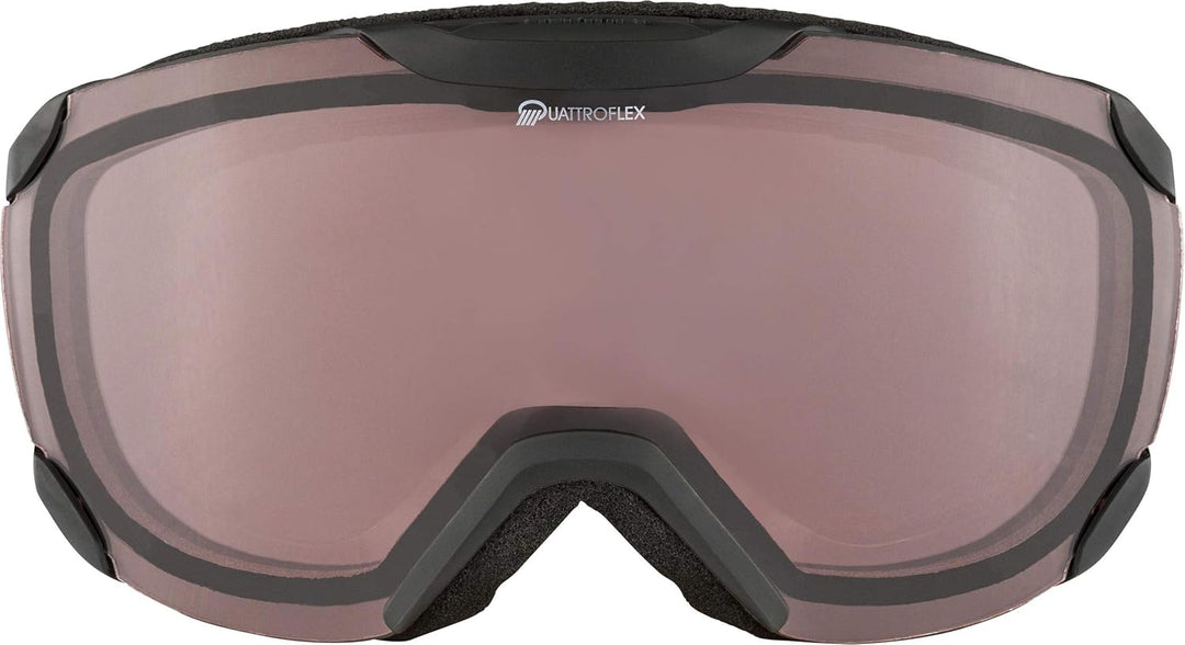 ALPINA Unisex Thaynes Q Skibrille (1er Pack) Einheitsgrösse Schwarz, Einheitsgrösse Schwarz