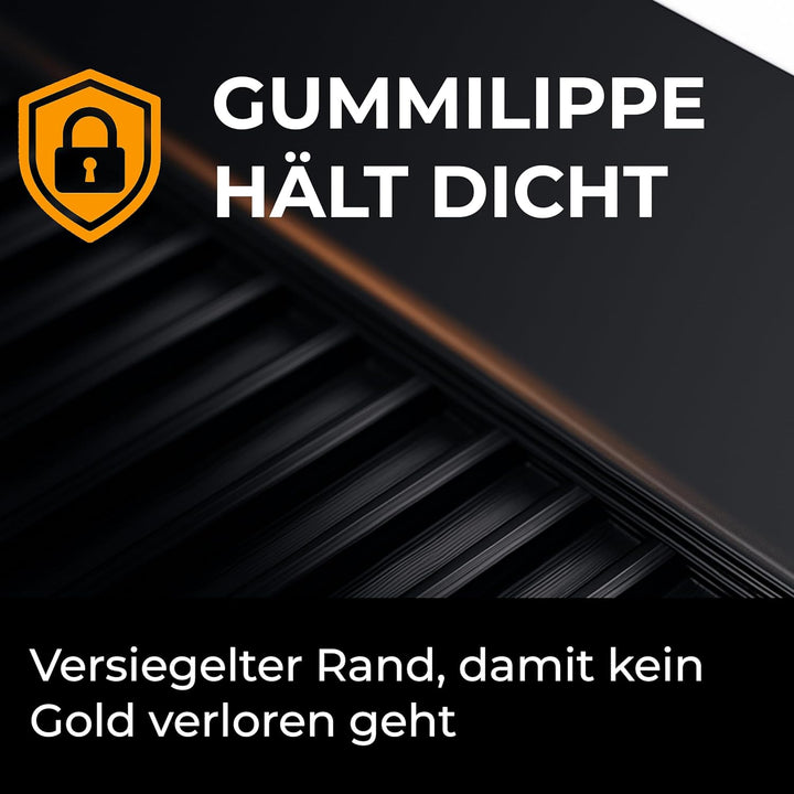 Hunter, mittelgrosse Goldwaschrinne, 20 cm breit, Goldwaschschleuse zum Goldwaschen am Fluss, Gold S