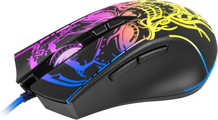 Defender Bulletstorm GM-928 Kabelgebundene Gaming-Maus, ergonomische Maus mit optischem Sensor, 7 Ta