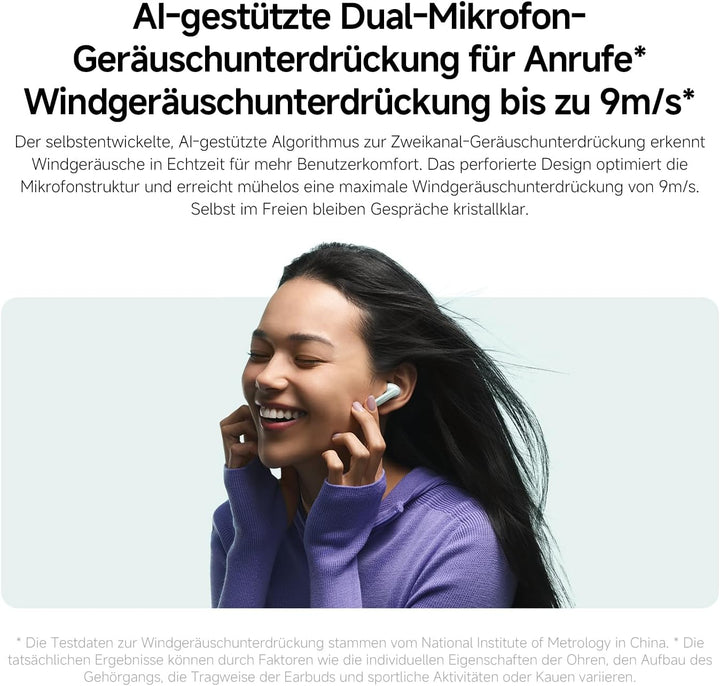 XIAOMI Redmi Buds 6:Bluetooth Kabellos Kopfhörer in-Ohr, Duale Treiber, Integrierter immersiver Soun