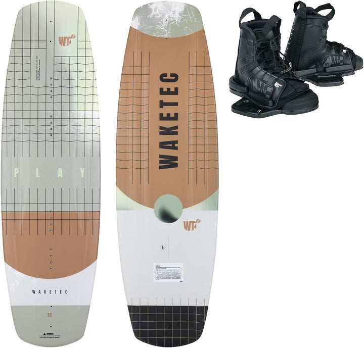 Waketec Wakeboard-Set Play mit Bindung Moto, Anfänger-Fortgeschrittene, 40-90 kg 134.0 Zentimeter S/