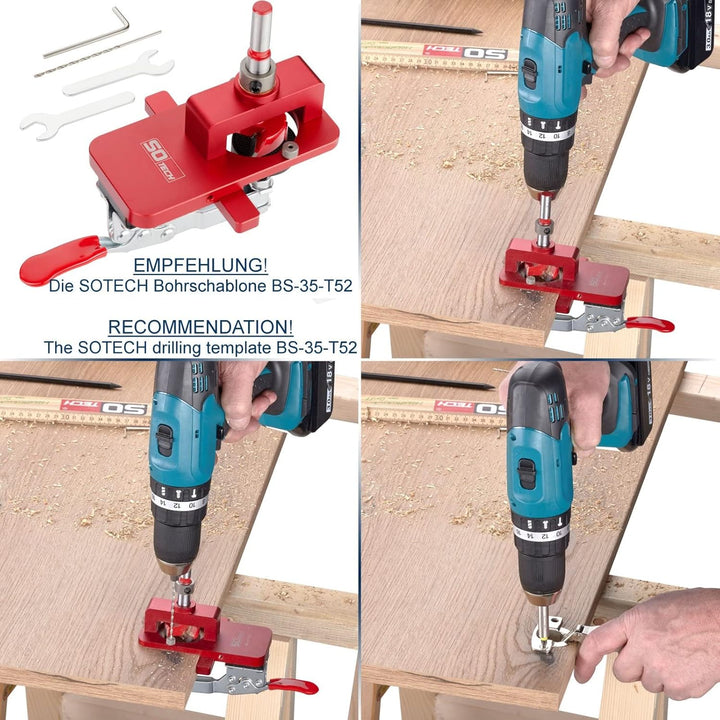 HETTICH 10 Stück Topfband SENSYS 8645i T52 Innenanschlag 110° mit integriertem Dämpfer und Montagepl