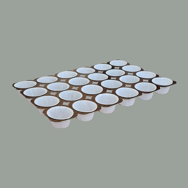 Lucgel Einweg-Backform aus Papier, für grosse Muffins, 112 g, 24 Portionen, 5 Stück Muffin-Backform,