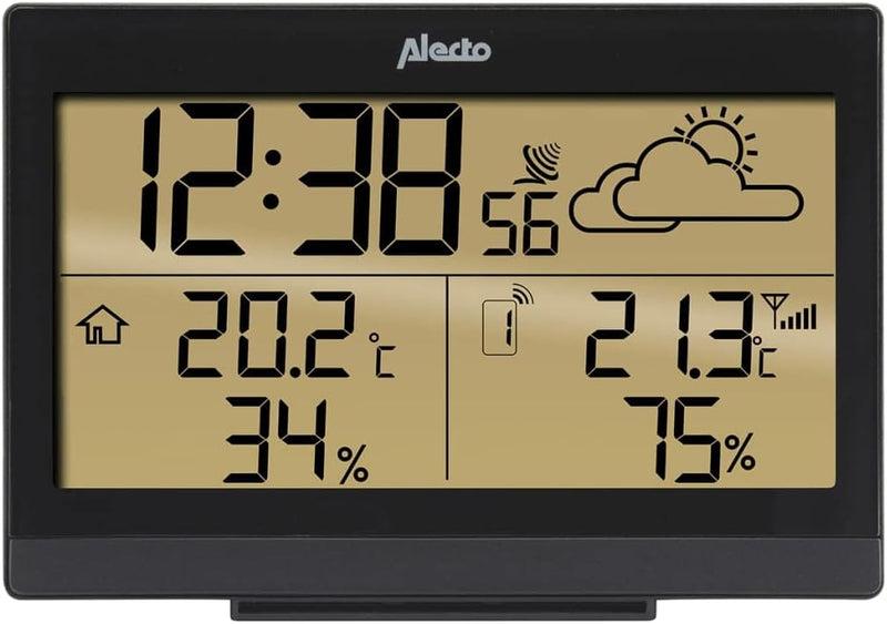 Alecto WS-2300 Funk Wetterstation - Kabelloser Sensor - Innen und Aussentemperatur - Hygrometer - We