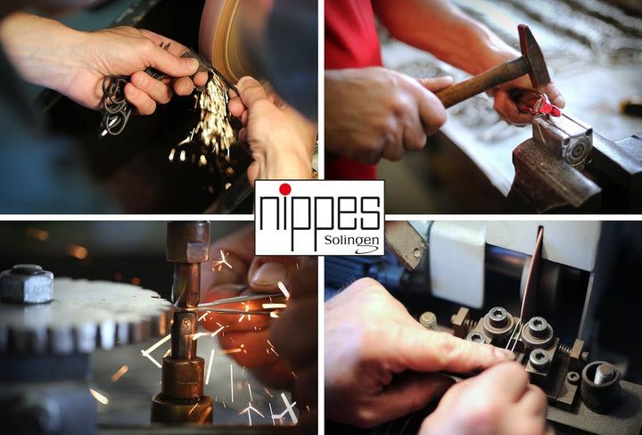 nippes Solingen Premium Line Maniküre Set Cognac, 5-teilig, Edelstahl rost- und nickelfrei, Nagelpfl