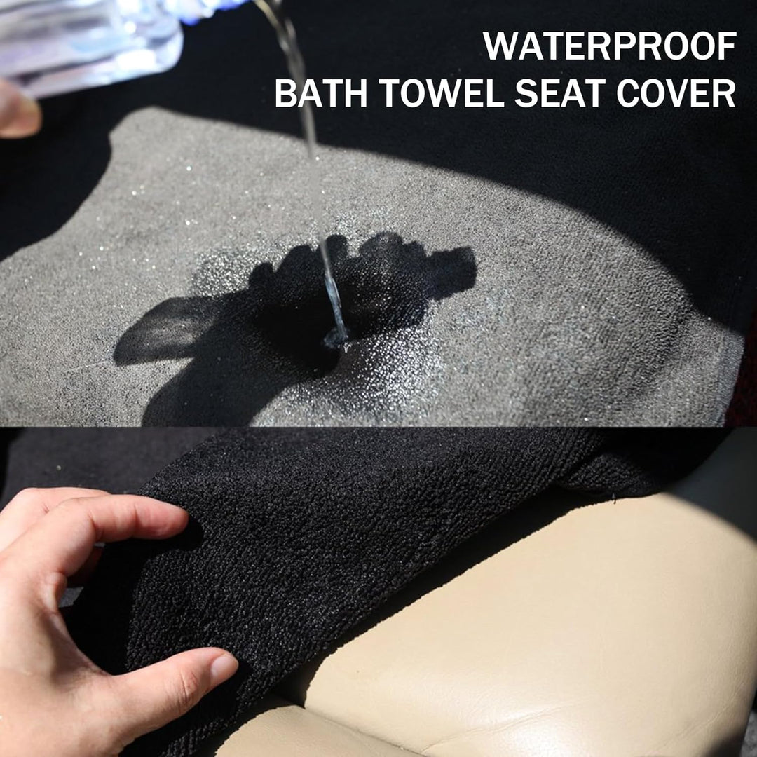 Naapesi Sitzschoner für Autositze, Autositzbezüge Universal Polyester, Schwarz Autositzbezüge Vorder