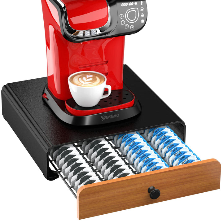 64 Kapselhalter für Tassimo Kapselschublade Metall Kaffeekapselhalter Kapselspender Ständer Kaffeeka