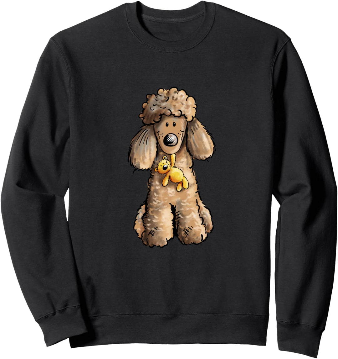 Süsser Pudel Mit Spielzeug I Pudelhund Herrchen I Hunde Fan Sweatshirt