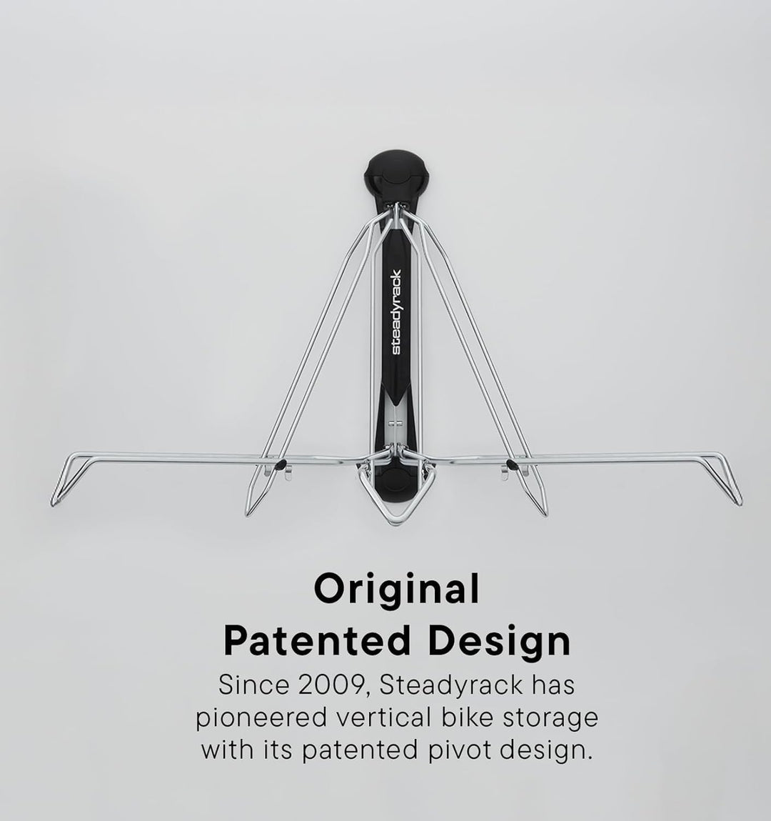 Steadyrack Fahrrad Wandhalterung - Classic Rack - Fahrrad Wandhalterung Vertikal als Aufbewahrungslö
