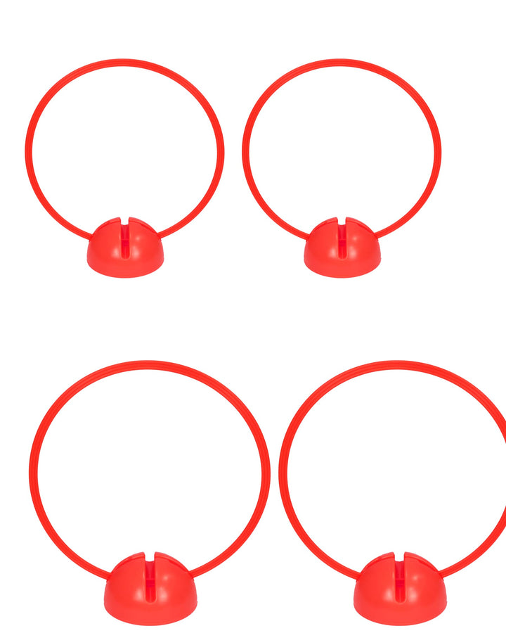 Kombi-X-Standfuss & Kombi-Ring 50 – 4er Set – Multi-Fuss zum Aufbau von Sprung- & Hürden-Parcours –