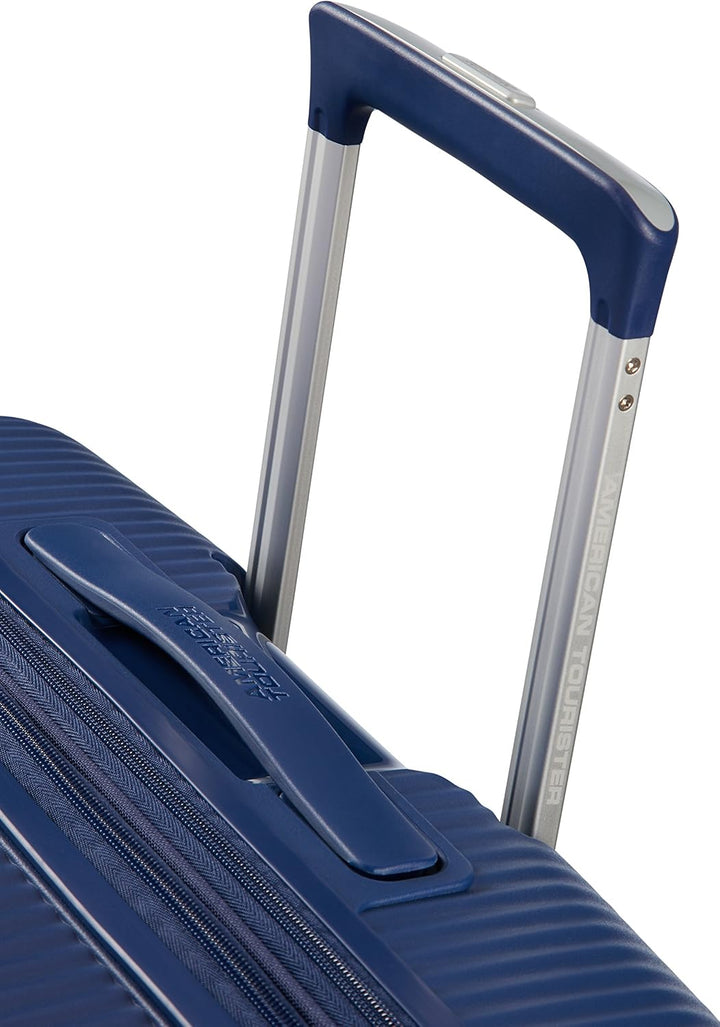 American Tourister Soundbox - Spinner L Erweiterbar Koffer, 77 cm, 110 L, Blau (Midnight Navy) Blau