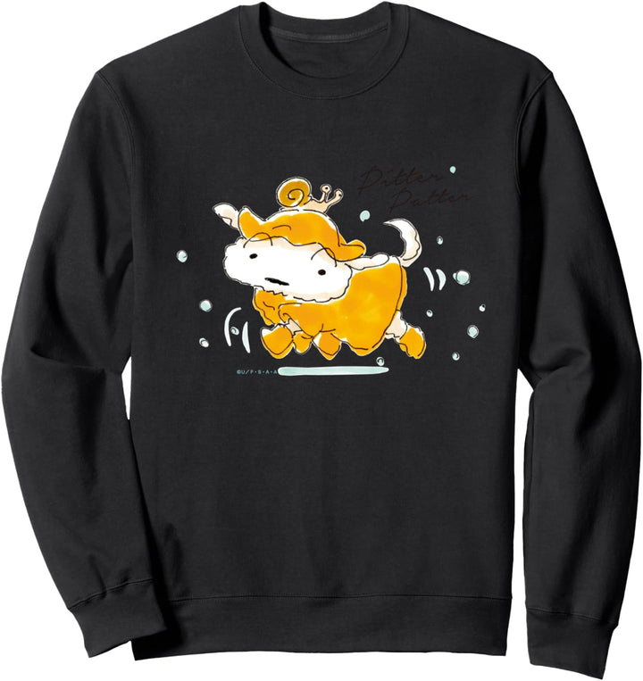 Crayon Shin-chan Shiro Im Regen spazieren gehen Sweatshirt