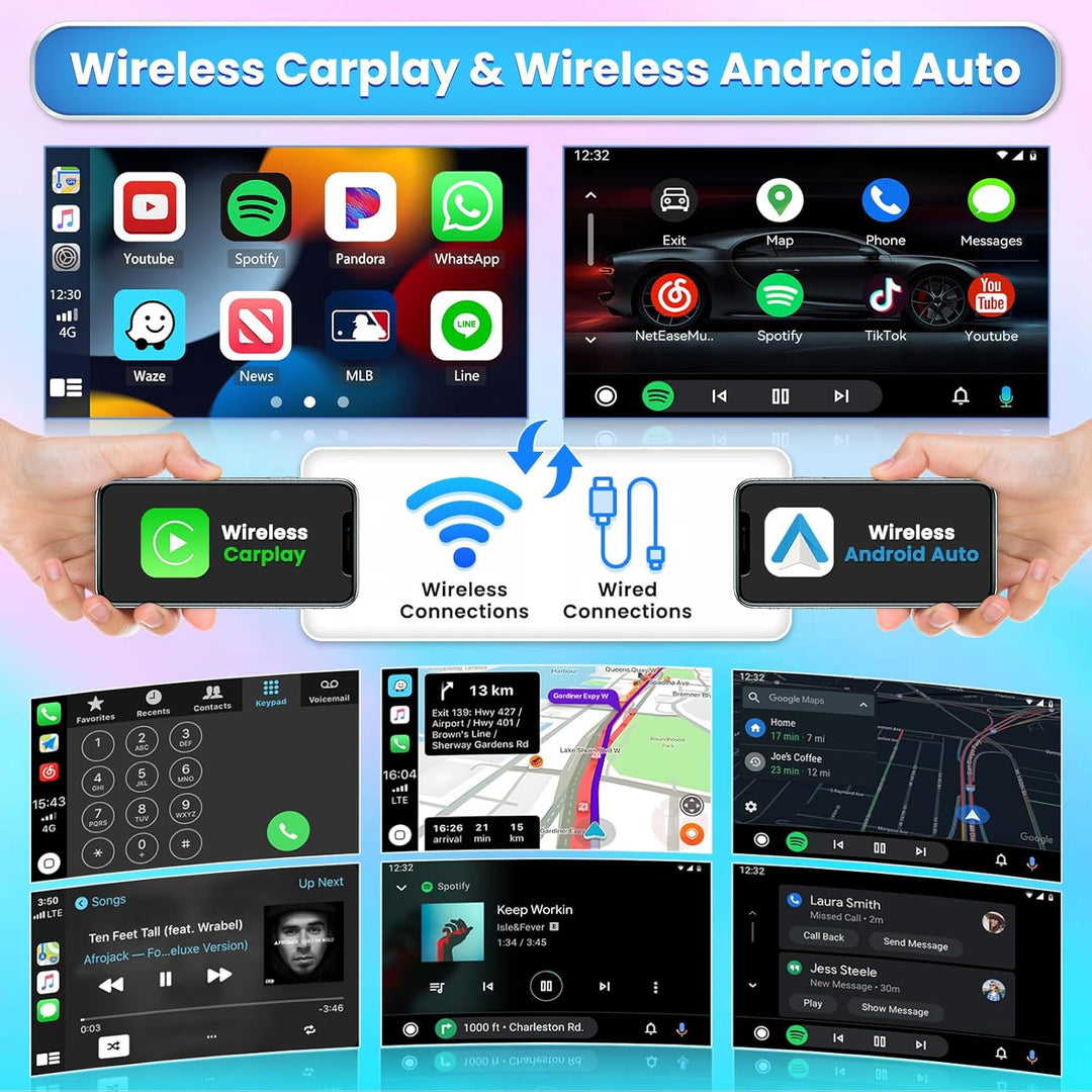 [2G+64G] Hikity Autoradio Navi Für VW Golf 5 Golf 6 T5 Touran EOS Polo Passat Sharan Android Wireles