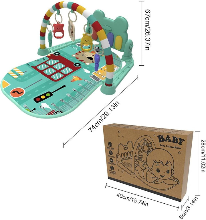 -Spiel-Turnmatte, Aktivitätsmatte für Babys - Kreative Spielklavier-Gymnastikmatte - Kreative Spiel-