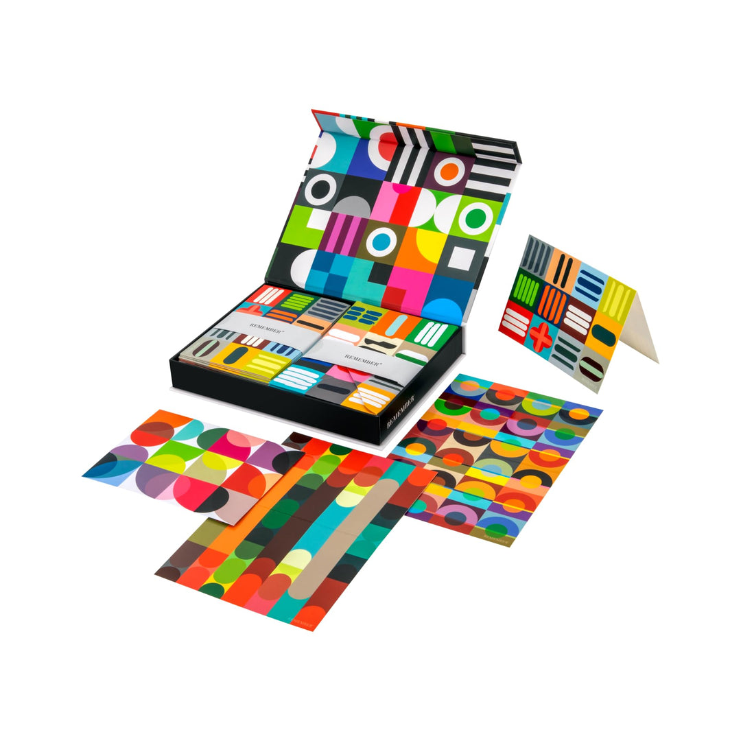 Remember Kartenset, Papier – Spielkarten Set mit modernem Design, dekoratives Kartenspiel für Freize