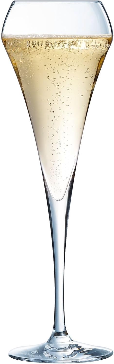 Chef &amp; Sommelier Q5913 Effervescent Sektflöte, Krysta – Kristall verstärkt, 200 milliliters, Klar Si