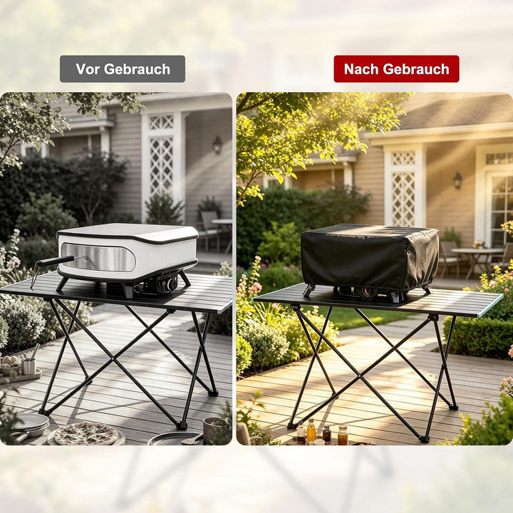 Pizzaofen Abdeckung für Cozze 90437 17" Gas Pizza Ofen 62x62x28cm | 600D Oxford Tuch Abdeckung wasse