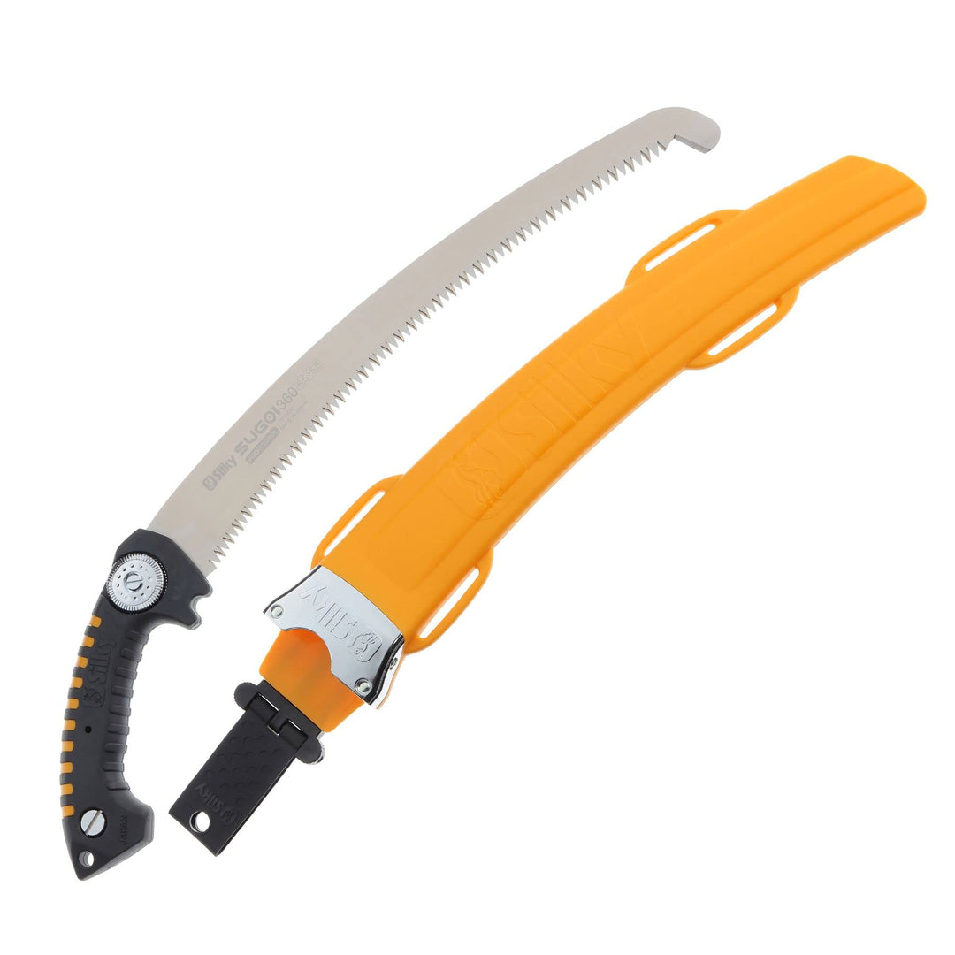 Silky Sugoi 360 gebogene Landschaftsbau-Handsäge, extra grosse Zähne 390 – 36, mit elastischen Being
