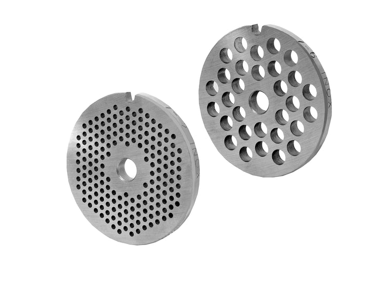 Wolfcut Lochscheibensatz 2,0mm + 6,0mm Bohrung - kompatibel mit alle gängigen Fleischwölfe Grösse 7
