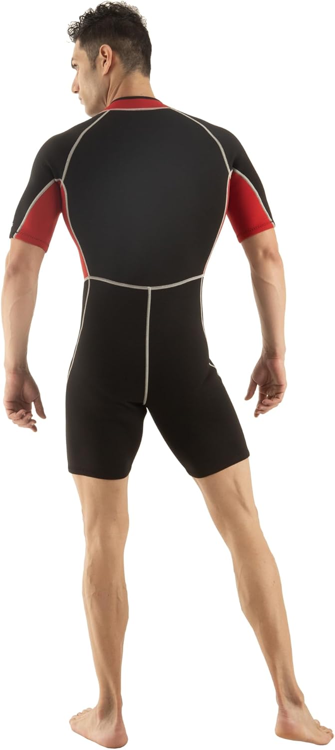 Seac Ciao Man, Kurzarmanzug für Herren aus 2,5 mm-Neopren zum Schnorcheln, Tauchen und andere Wasser