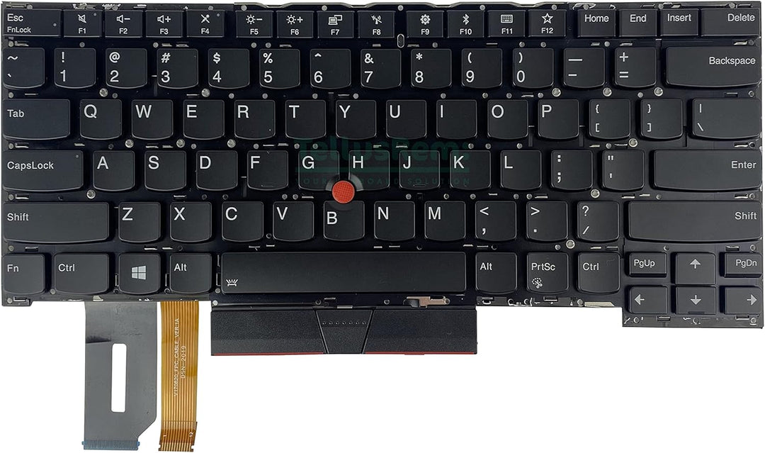 TellusRem ersatztastatur US Hintergrundbeleuchtung für Lenovo Thinkpad T490s T495s Backlit US, Backl