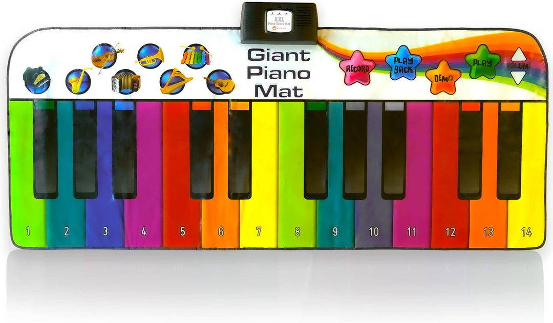 N-Gear Riesen Klaviermatte XXL : Tanzmatte Musikmatte Kids Piano und Musikbox Kinder in einem - Jung