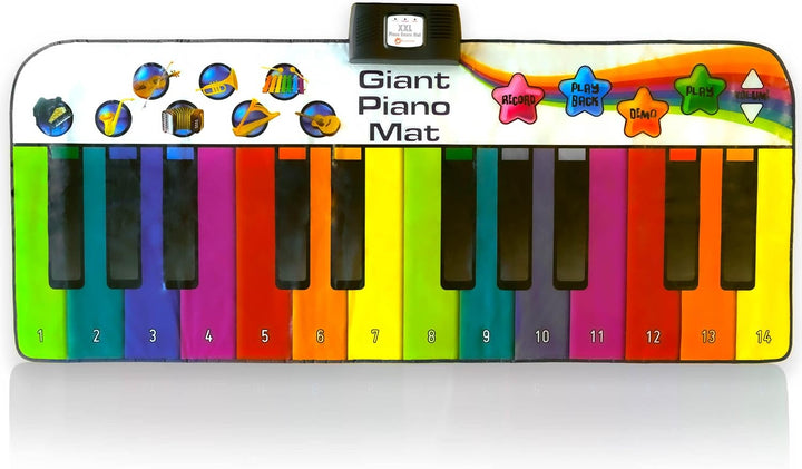 N-Gear Riesen Klaviermatte XXL : Tanzmatte Musikmatte Kids Piano und Musikbox Kinder in einem - Jung