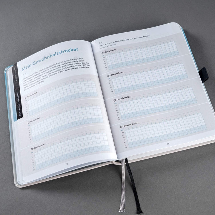 DRAN BLEIBEN Erfolgsjournal – für Ziele, Fokus, Selbstreflexion, Achtsamkeit & persönliche Entwicklu