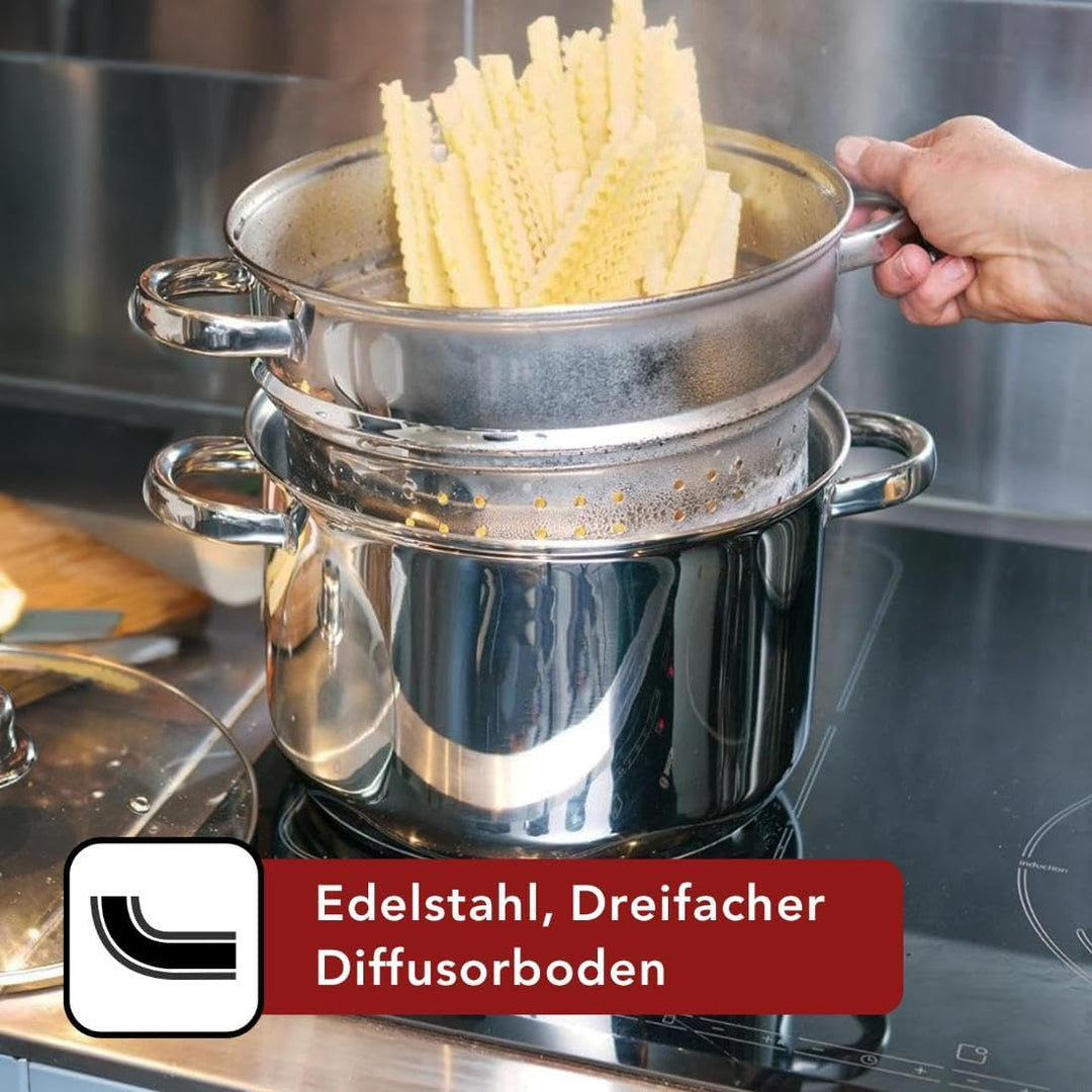 Pastakocher Edelstahl