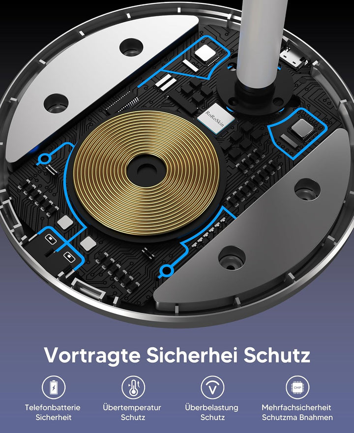 3 in 1 Induktive Ladestation für mehrere Geräte,15W Kabellos Ladestation,Wireless Charger Kompatibel