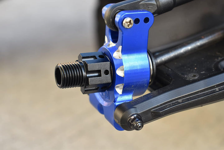 Aluminium 7075-T6 Hex Adapters (+6.5mm) and Wheel Lock for Traxxas 1:8 4WD Sledge 95076-4/1:10 E-Rev