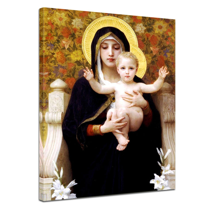 Bilderdepot24 Bild auf Leinwand | William Adolphe Bouguereau - Madonna mit Kind in 50x70 cm als Wand