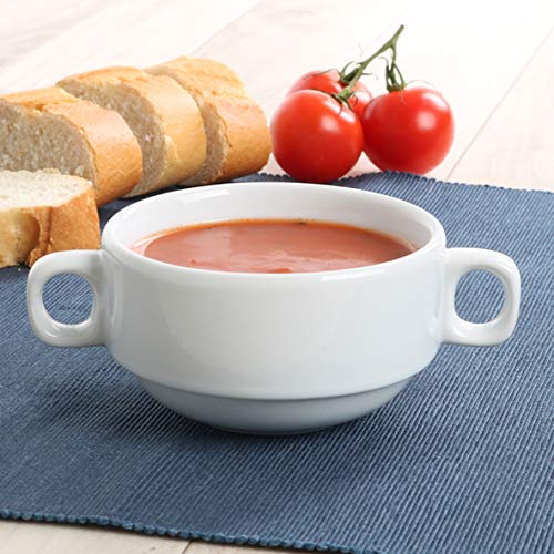 Holst Porzellan TC 025 Suppen-Obertasse 0,25 L Catering, weiss, 9.8 x 9.8 x 5.2 cm, 6er Pack Caterin