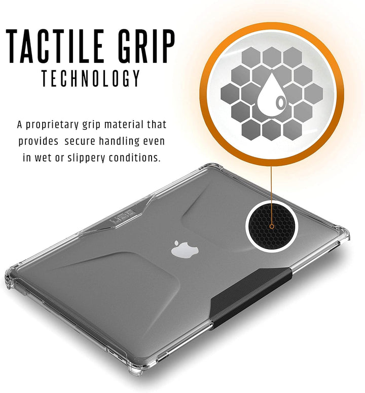 Urban Armor Gear Plyo Hülle für das Apple MacBook Pro 16" - transparent [Sturzfest, Lüftungsschlitza