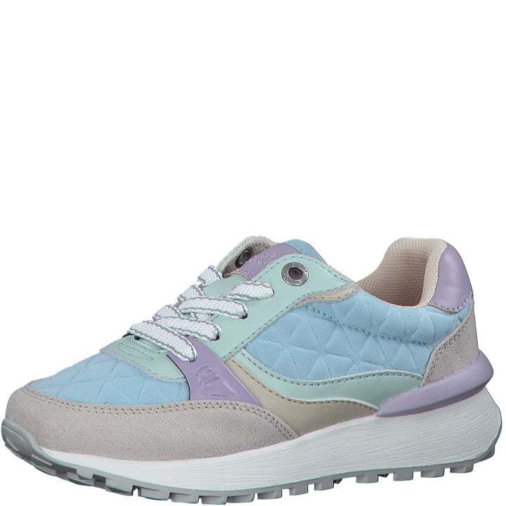 s.Oliver Mädchen 5-5-43228-30 Sneaker 31 EU Soft Blue Comb, 31 EU Soft Blue Comb