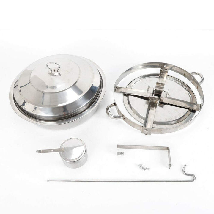 7.5L Runder Chafing Dish Standfuss Durchmesser 360 mm Edelstahl Speisenwärmer Suppen Chafing Dish