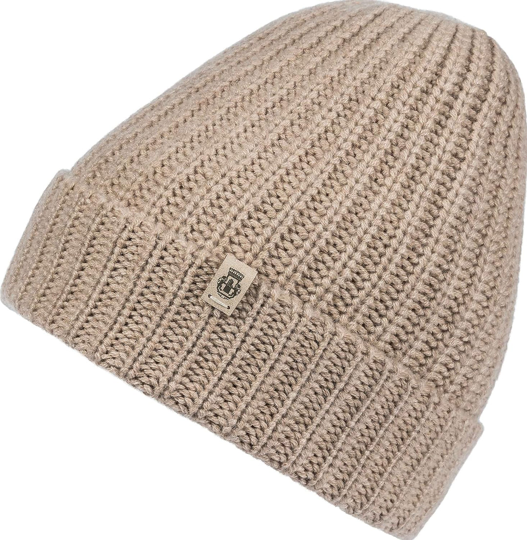 Roeckl Damen Pure Cashmere 21031-254 Farbe beige 154 Muetze, Einheitsgrösse
