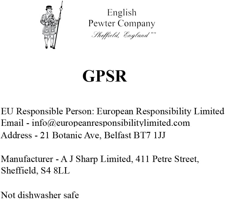 English Pewter Company 14,5 Unzen Brandy Cognac Snifter Glas mit Monogramm Initiale - personalisiert