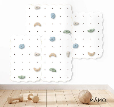 MAMOI® Kletterwand für kinderzimmer, Klettergerüst und spielgeräte Indoor, Klettern mit Klettergriff