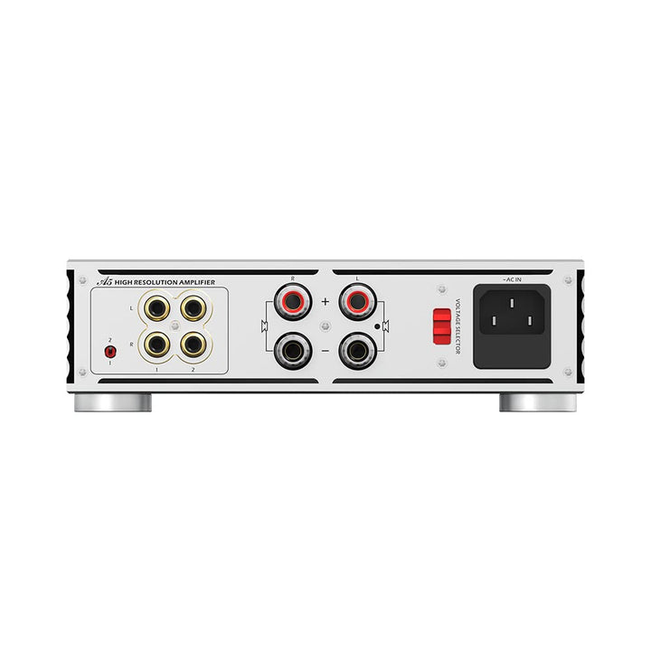 SABAJ A5 Leistungsverstärker mit zwei analogen Eingängen, ICEpower-Modul im Retro-Look, RCA*2-Eingan