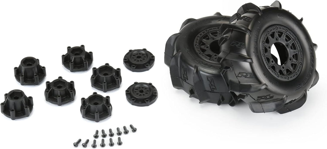 1/10 Dumont Front/Rear 2.2"/3.0" SC Mounted 12mm Black Raid (2)