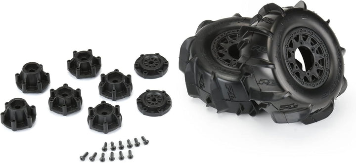 1/10 Dumont Front/Rear 2.2"/3.0" SC Mounted 12mm Black Raid (2)