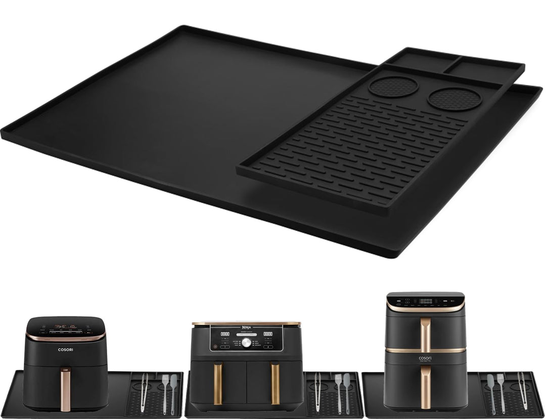 Heissluftfritteuse Zubehör, Airfryer Zubehör Hitzeschutzmatte Silikonmatte für Ninja, Philips, COSOR