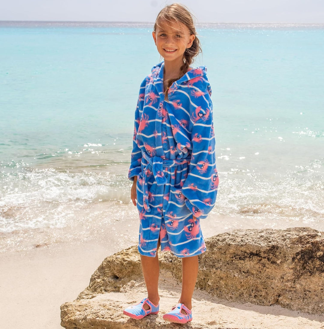 Playshoes Unisex Kinder Fleece-Bademantel Morgenmantel 158-164 Krebs, 158-164 Krebs