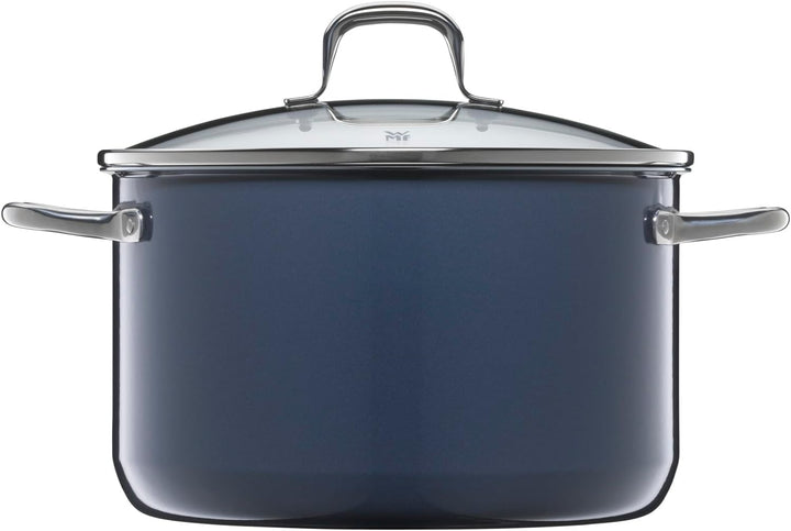 WMF Fusiontec Essential Kochtopf gross, 24 cm, Glasdeckel, Fleischtopf Induktion, 6,4l, High-Tech Ke