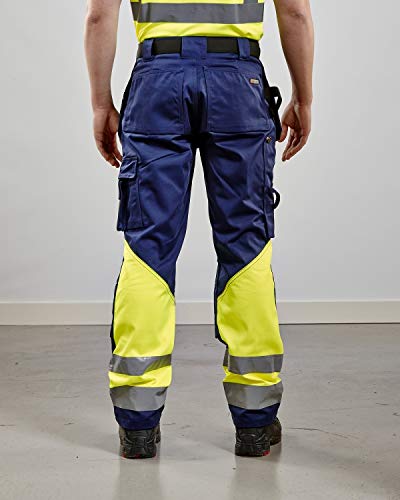 Blaklader 15641811 Hose mit hoher Sichtbarkeit, Marineblau/Gelb, grootte D96 D96 Navy Blue / Yellow,